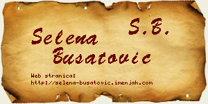 Selena Bušatović vizit kartica